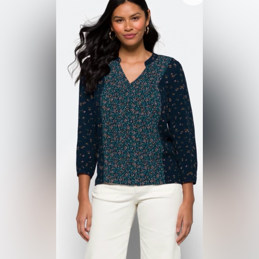 Mason & Belle Camrynn Long Sleeve Tie Detail Women's Top - Picture 2 of 5
